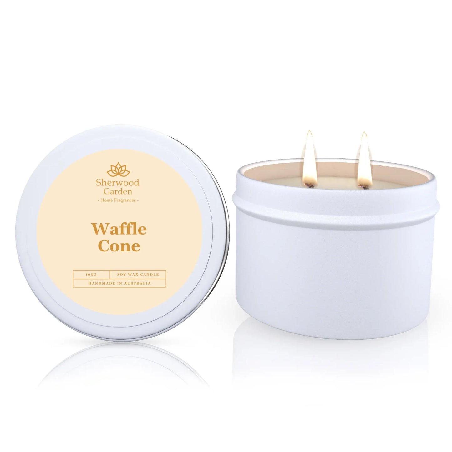 Waffle Cone Soy Candle Tin 165g - Mekamart Australia