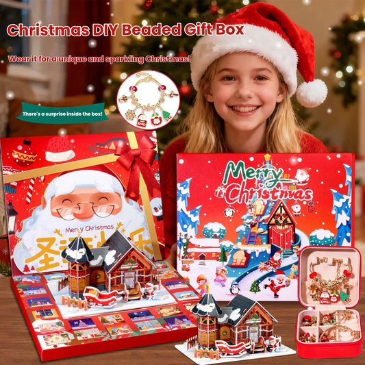 Christmas DIY Jewelry & Craft Advent Calendar(M-11,25*21*1.8) - Mekamart Australia