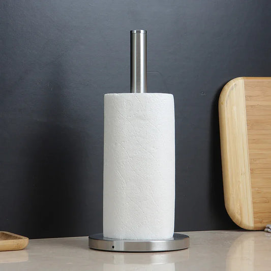Stainless Steel Paper Towel Holder for Kitchen Countertop Cling Film Storage Rack-Silver
- Mekamart Australia