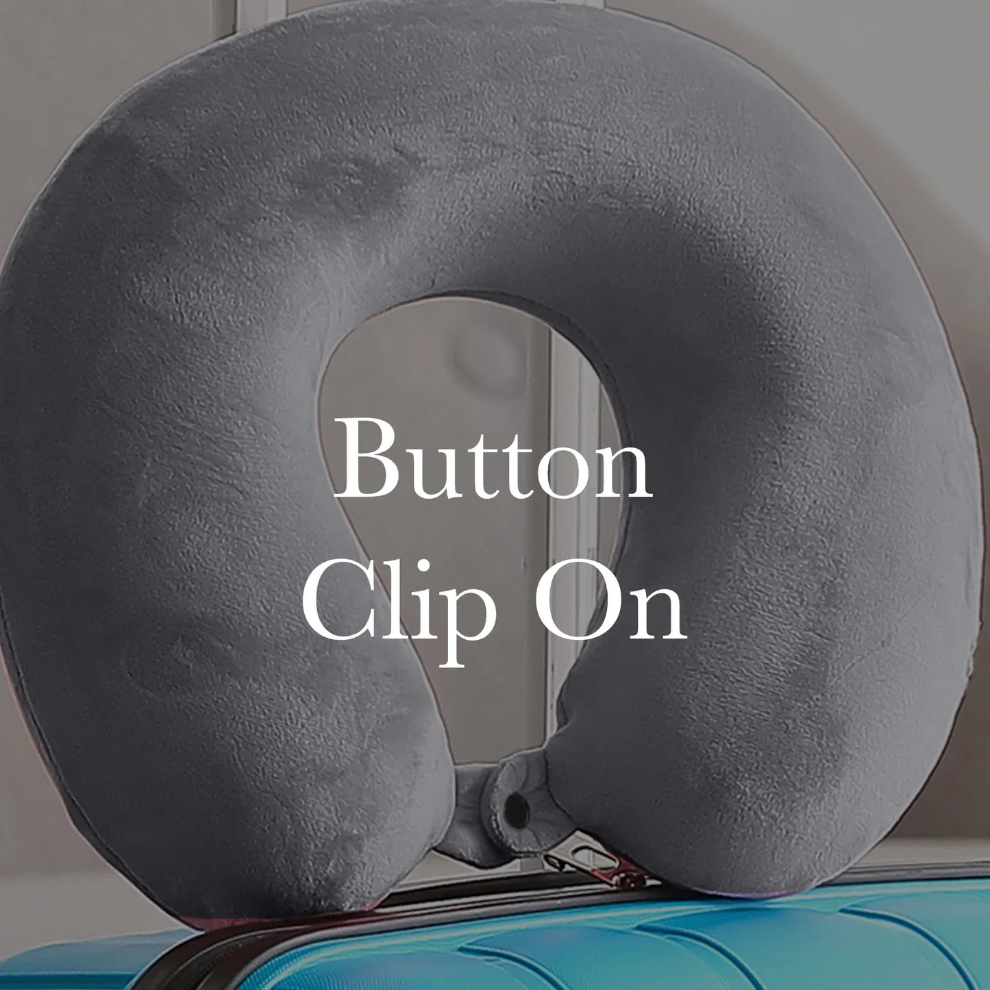 Milano Decor Memory Foam Travel Neck Pillow With Clip Cushion Support Soft Black - Mekamart Australia