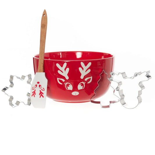 Bread and Butter Electroplate Icy Reindeer Mini Mix Bowl Set - Mekamart Australia