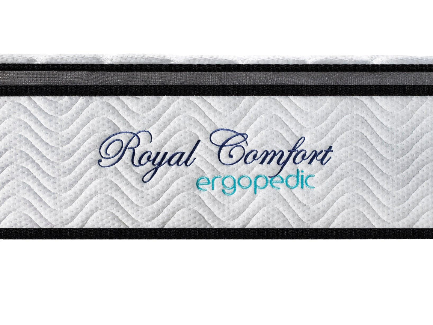 Ergopedic Mattress 5 Zone Latex Pocket Spring Mattress In A Box 30cm - Queen - White Grey Black - Mekamart Australia