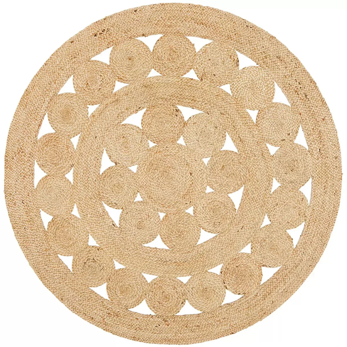 Atrium pilu natural rug 200 x 200cm - Mekamart Australia