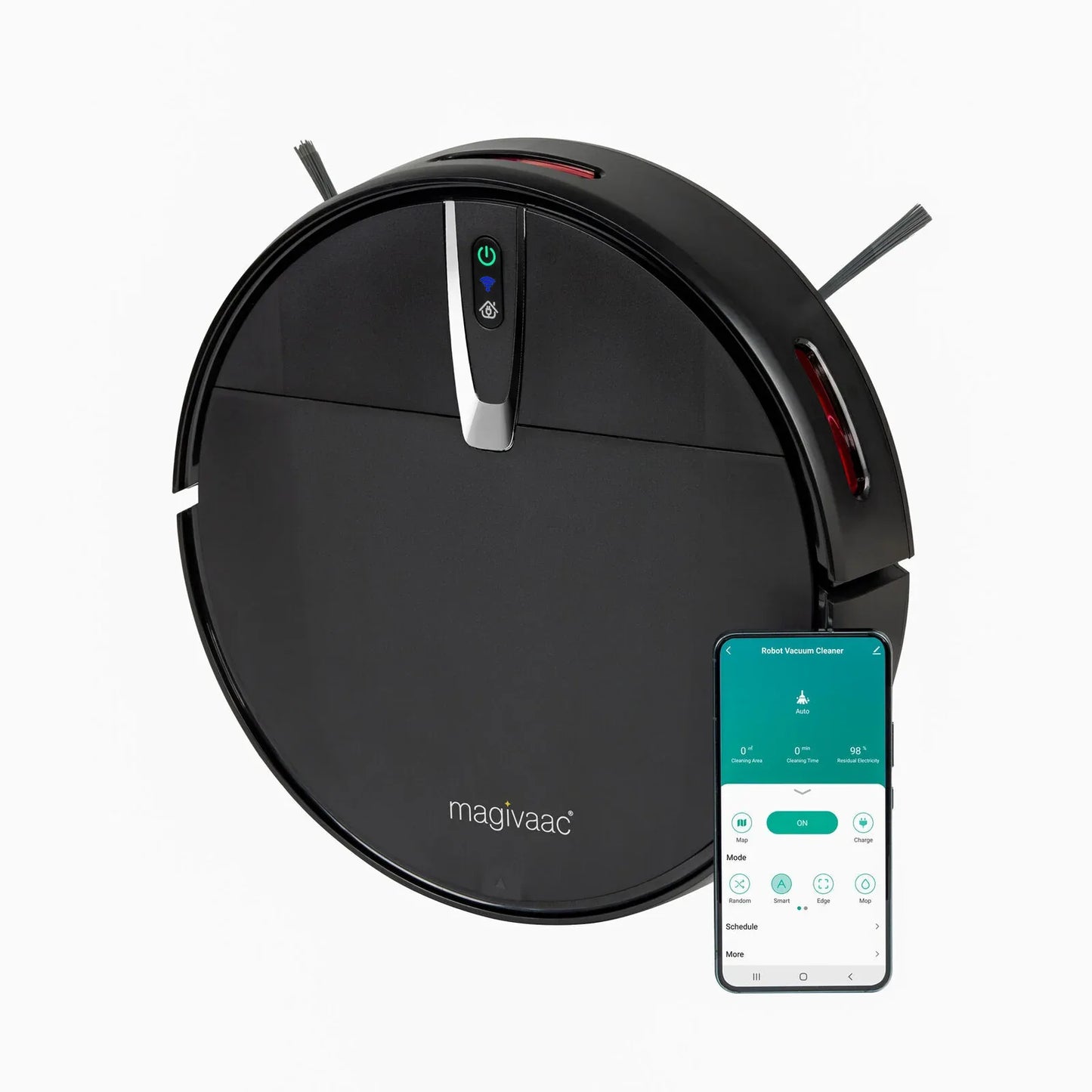 Smart Robot Vacuum Cleaner w/ 3-in-1 HEPA & Mopping Pad (Black) - Mekamart Australia