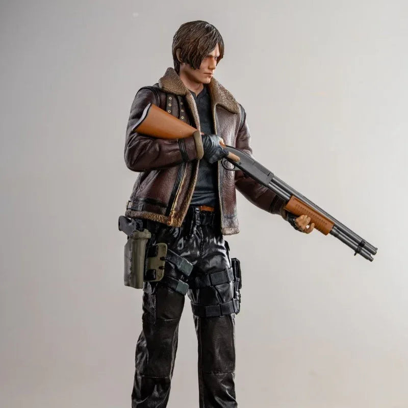 Resident Evil Leon Scott Kennedy Figure Game Model Statue Toy 33cm - Mekamart Australia