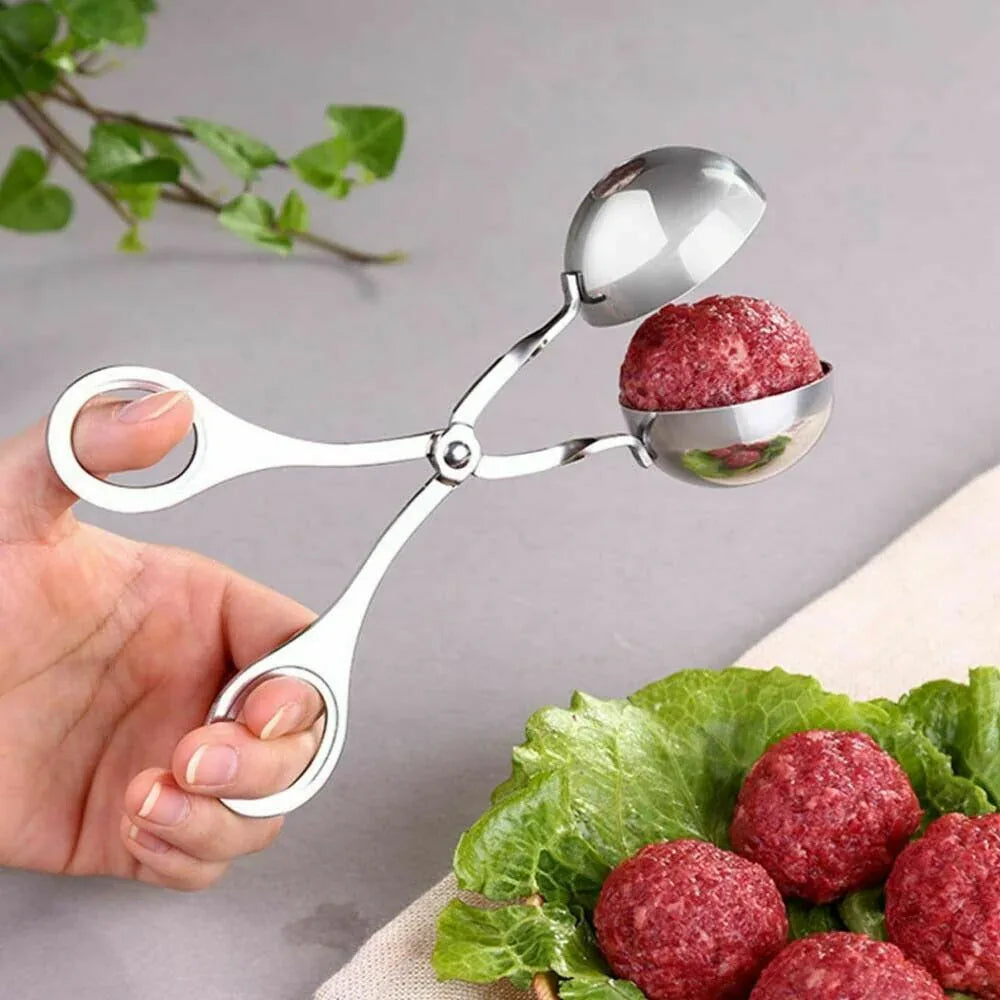 L Meatball Maker Spoon Kitchen Stick Utensil Baller Meat Stainless Steel AU - Mekamart Australia