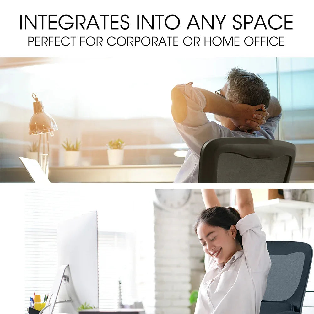 FORTIA Ergonomic Mesh Office Chair Computer Seat Adjustable Recline, Black - Mekamart Australia