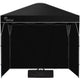 RED TRACK 3x3m Ultra Compact Folding Gazebo, Walls, Carry bag, Portable Outdoor Popup Marquee for Camping Beach, Black - Mekamart Australia