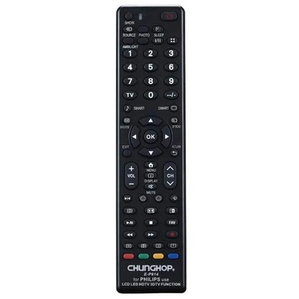 Chunghop Universal TV Remote Control Compatible with Philips LCD Smart HD Plasma - Mekamart Australia