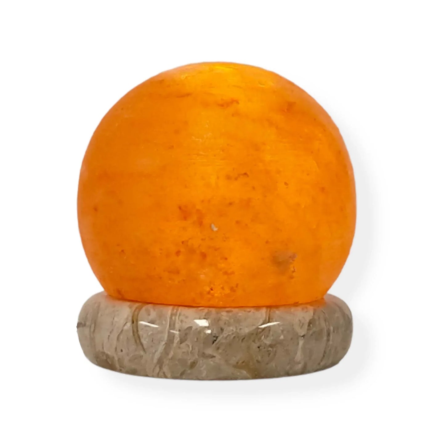 USB Colour Changing Salt Himalayan Lamp - Ball Sphere Shape Pink Rock LED Light - Mekamart Australia