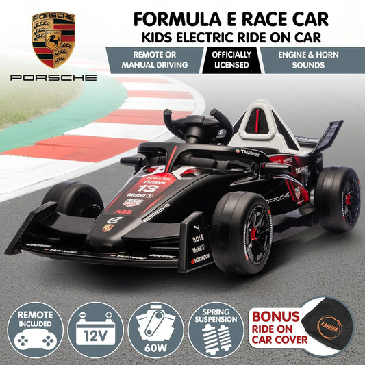 Kahuna Porsche Formula E Kids Electric Ride-on Car With Remote Control - Mekamart Australia