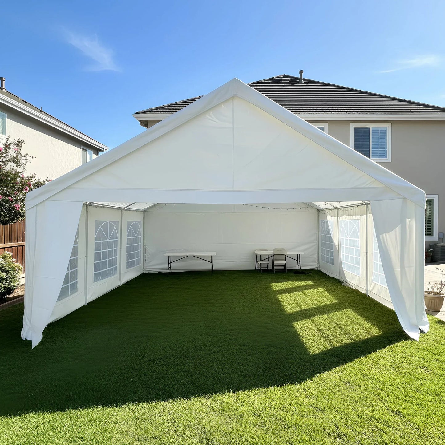 Wallaroo 6x6m Outdoor Event Marquee Gazebo Party Wedding Tent - White - Mekamart Australia