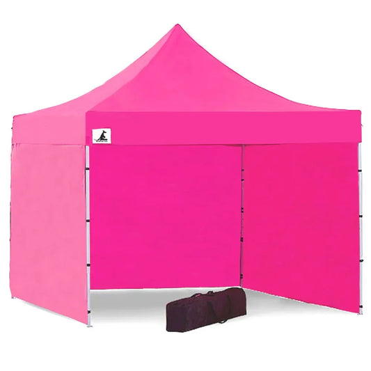 Wallaroo Gazebo Tent Marquee 3x3 PopUp Outdoor Pink - Mekamart Australia