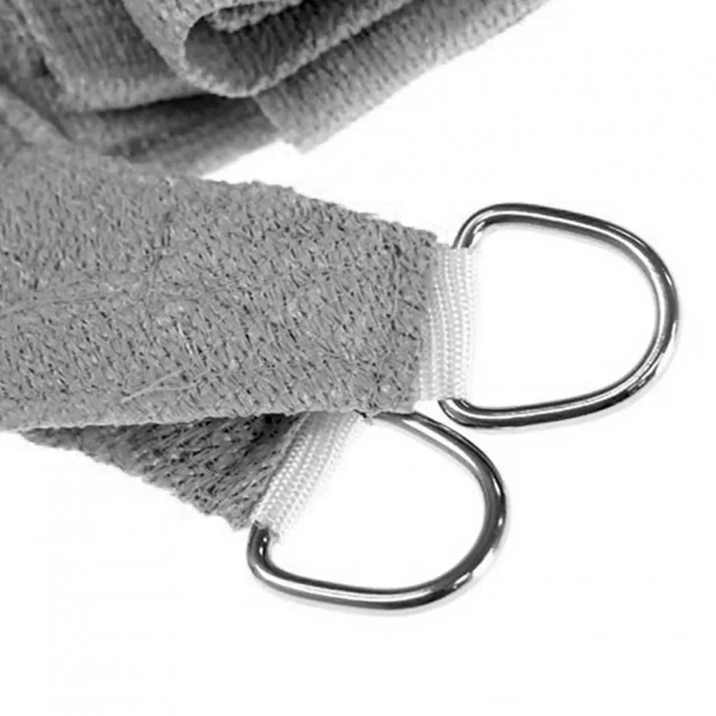 Wallaroo 280gsm Outdoor Square Sun Shade Sail Canopy Grey - 5m X 5m - Mekamart Australia