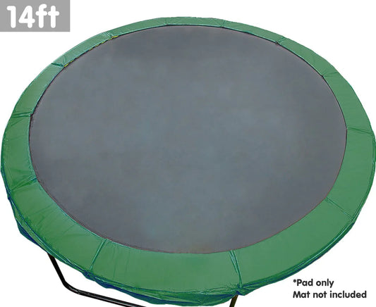 Kahuna 14ft Trampoline Replacement Spring Pad Round Cover - Green - Mekamart Australia