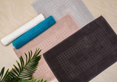 Microfiber Soft Non Slip Bath Mat Check Design (Anthrazit) - Mekamart Australia