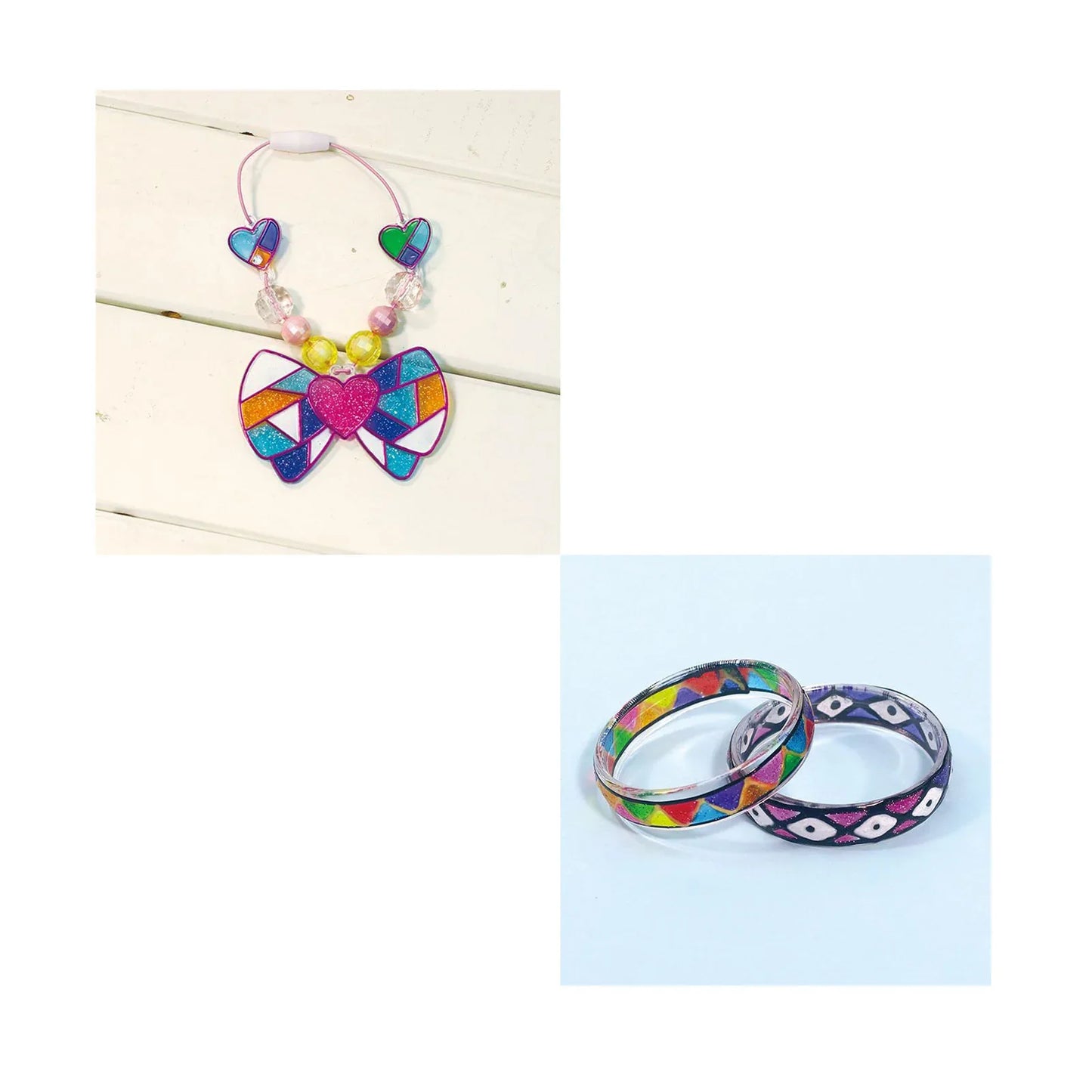 Colorato Trendy Jewellery Glass Art Deco - DIY Craft Kit for Kids Painting Set - Mekamart Australia