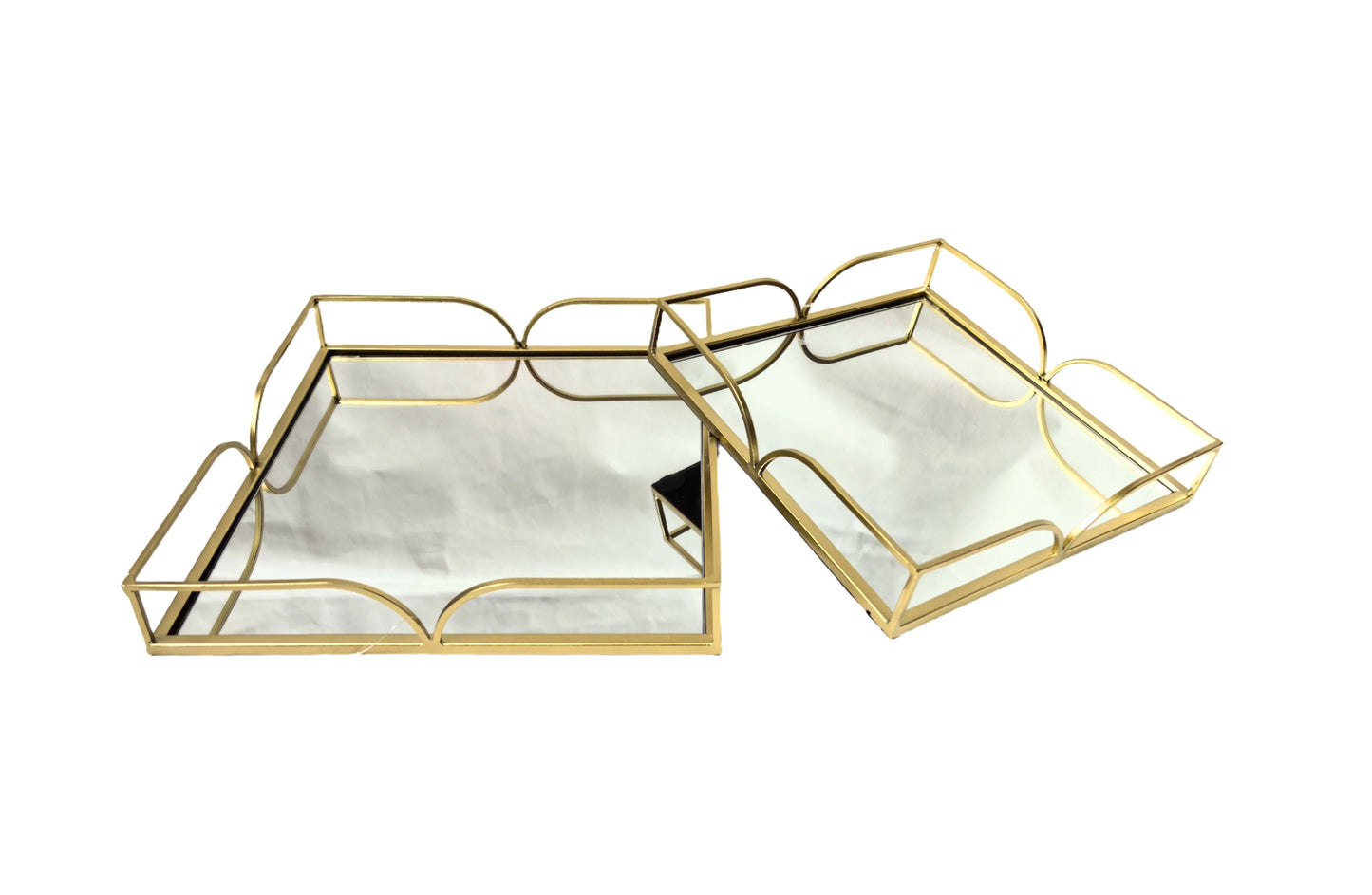 Willow Square Tray - Small - Gold - Mekamart Australia