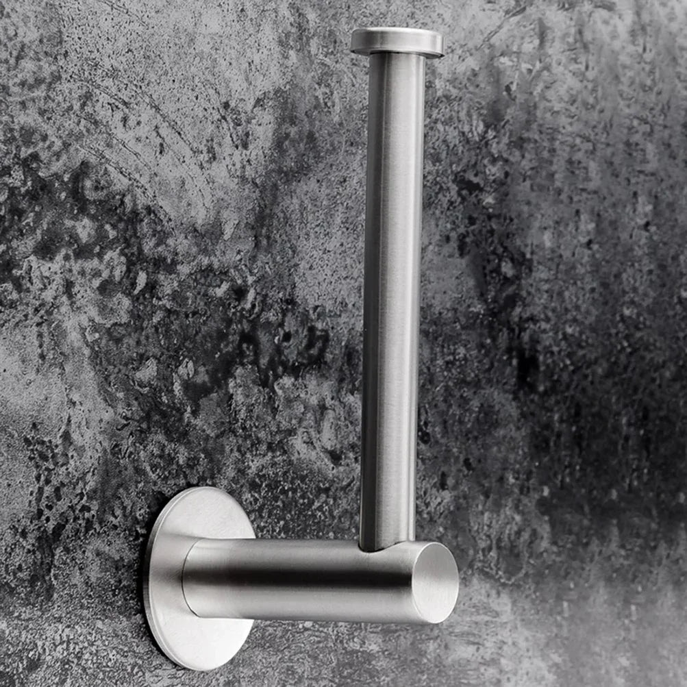 Toilet Paper brushed Holder Self Adhesive Bathroom Paper Roll Holder Roll Holder 304 - Mekamart Australia