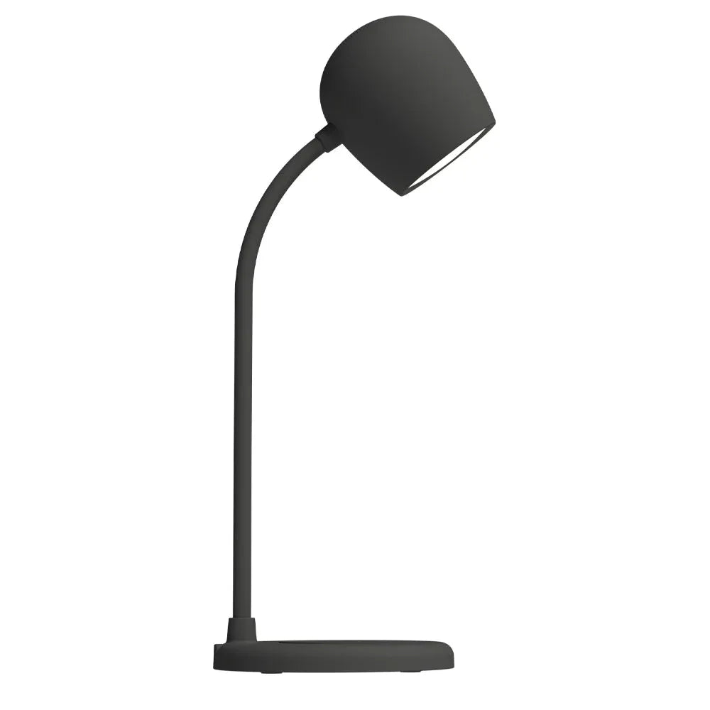 Kreafunk Ellie Lamp W/ Qi Charger And Bluetooth Speaker - Black - Mekamart Australia