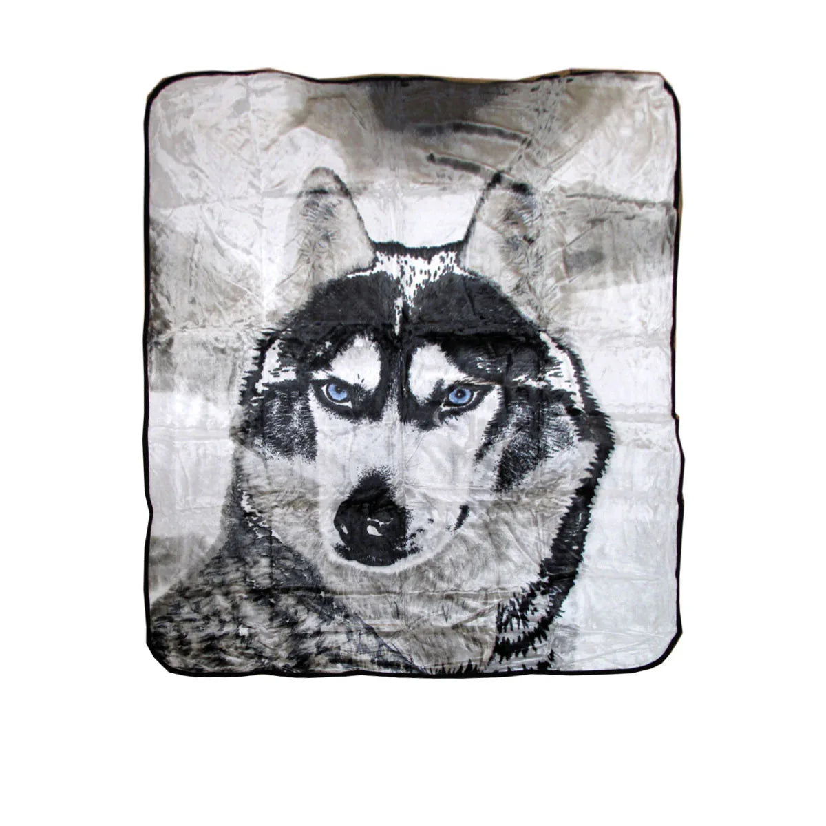 Soft 3D Animal Print Faux Mink Blanket Queen Husky - Mekamart Australia