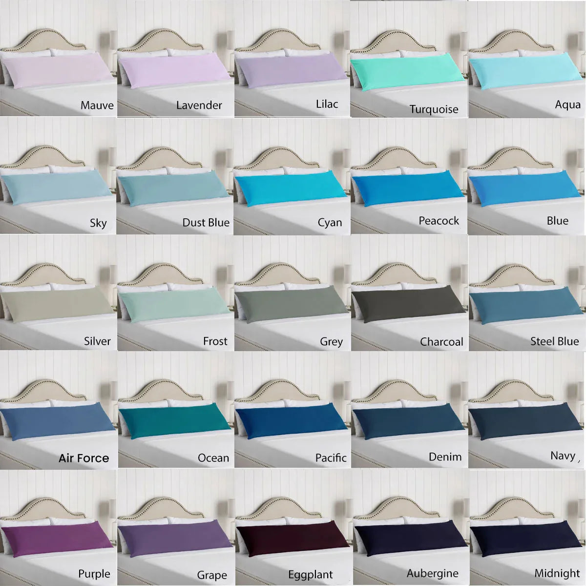 Artex 100% Cotton Body Pillowcase Navy - Mekamart Australia