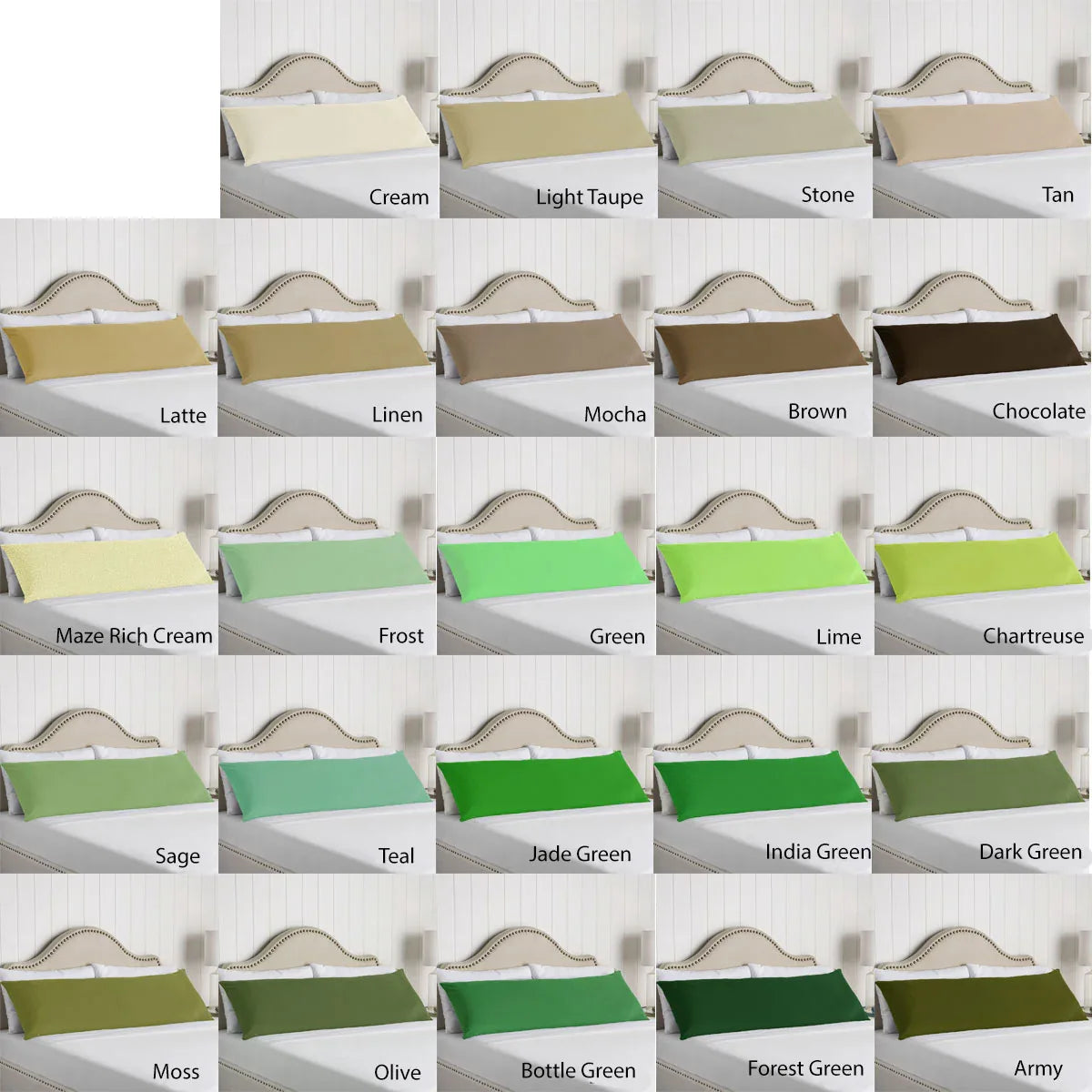 Artex 100% Cotton Body Pillowcase Stone - Mekamart Australia