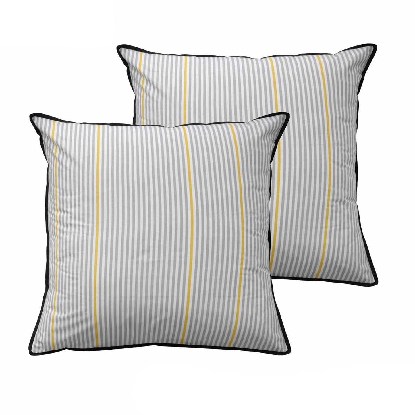 Bianca Pair of Baxter Grey European Pillowcases - Mekamart Australia