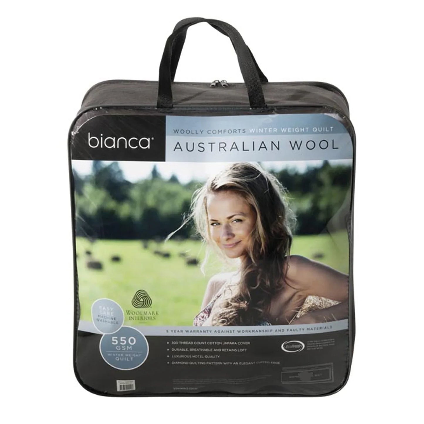Bianca 550GSM Woolly Comforts Winter Wool Quilt King - Mekamart Australia