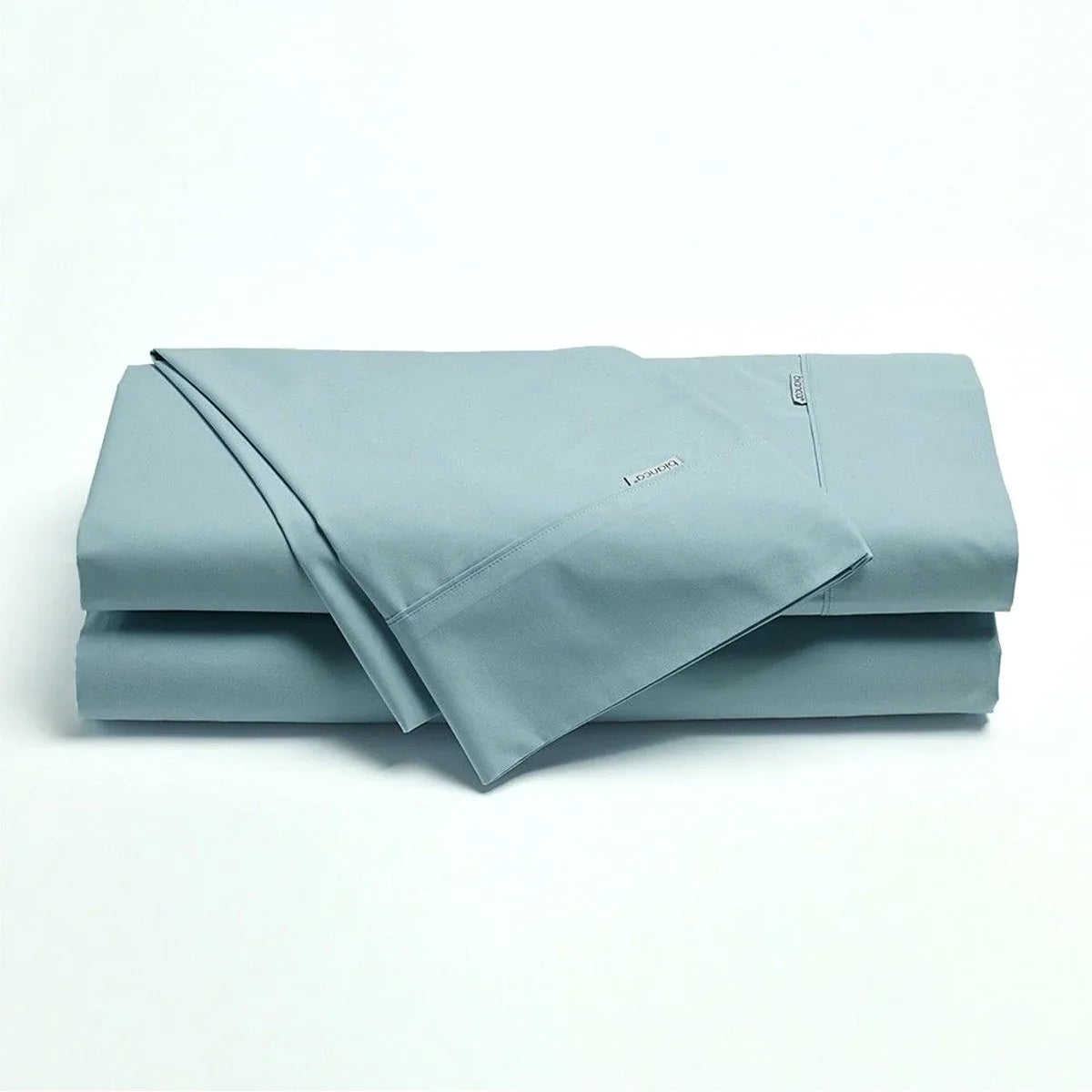 Bianca Heston Cotton Percale Sheet Set Steel Blue Single - Mekamart Australia