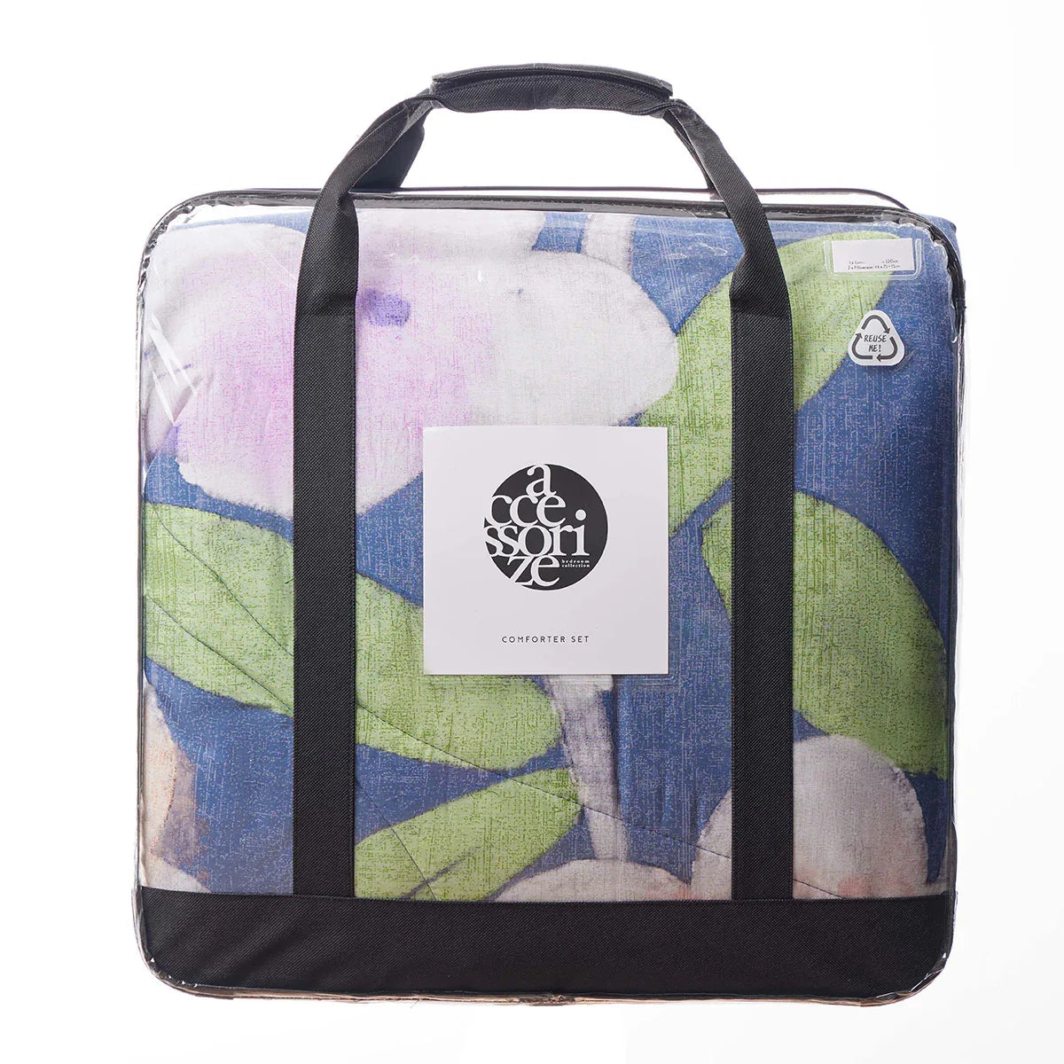 Accessorize Bella Blue Floral 3 Piece Comforter Set King - Mekamart Australia