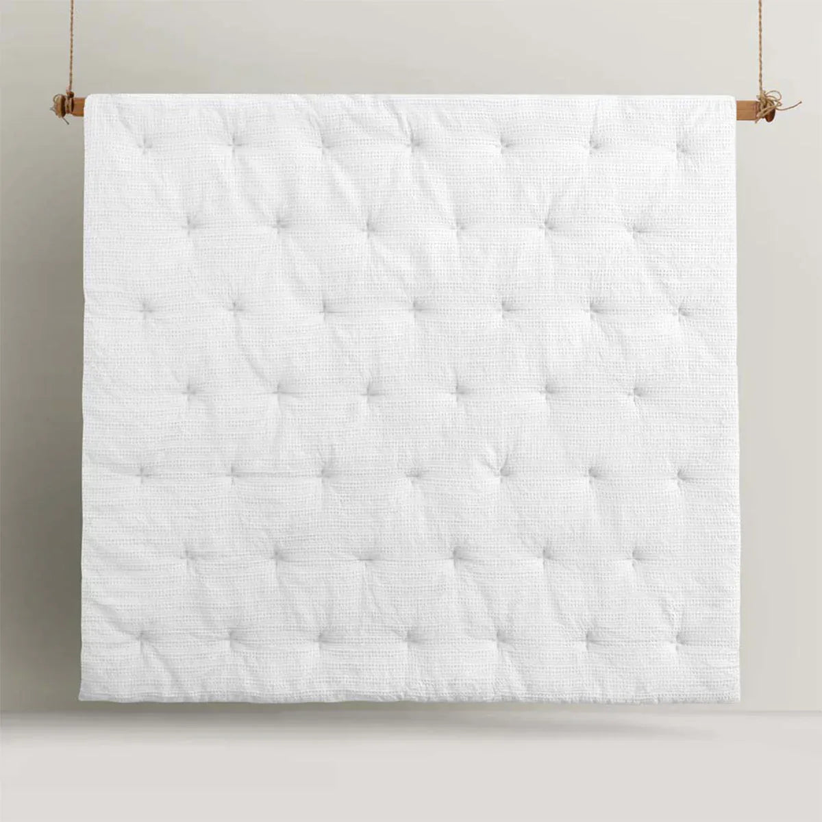 Accessorize Soho Waffle White 3 Piece Comforter Set Queen - Mekamart Australia
