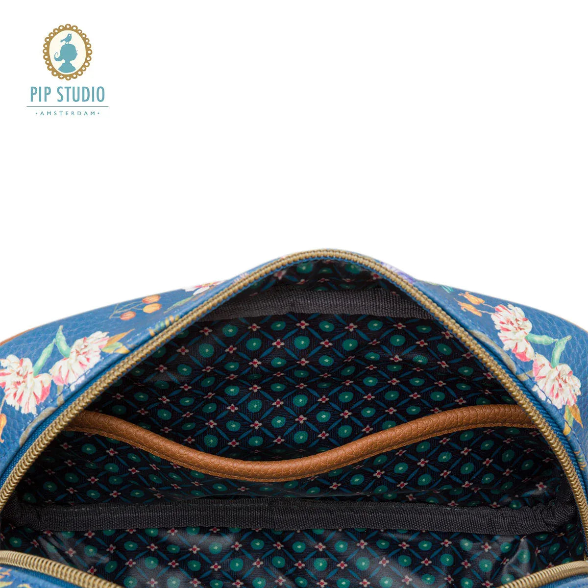 PIP Studio Petites Fleurs Dark Blue Small Square Cosmetic Bag - Mekamart Australia