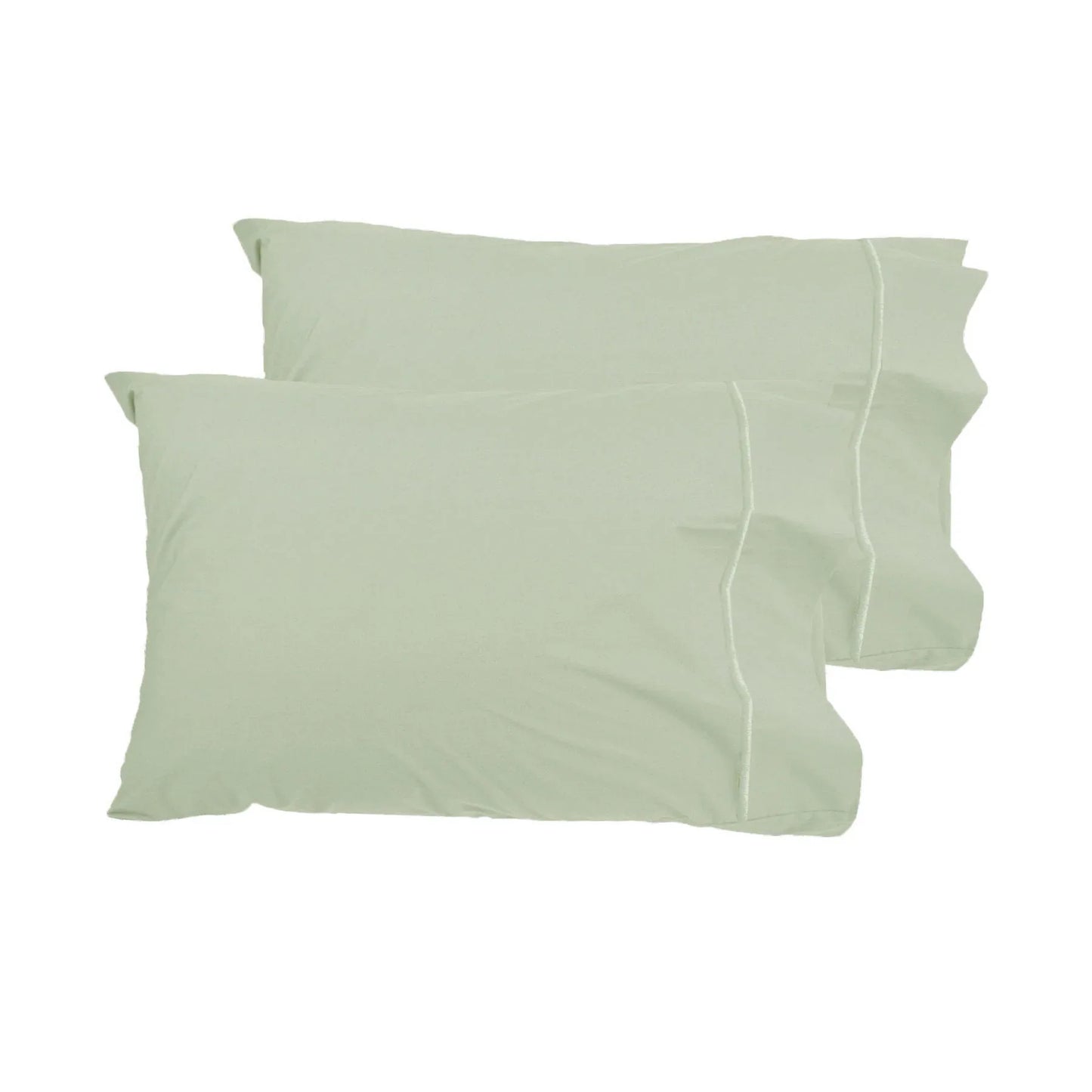 Grand Aterlier Pair of Queen Sized Pillowcases - Fennel - Mekamart Australia