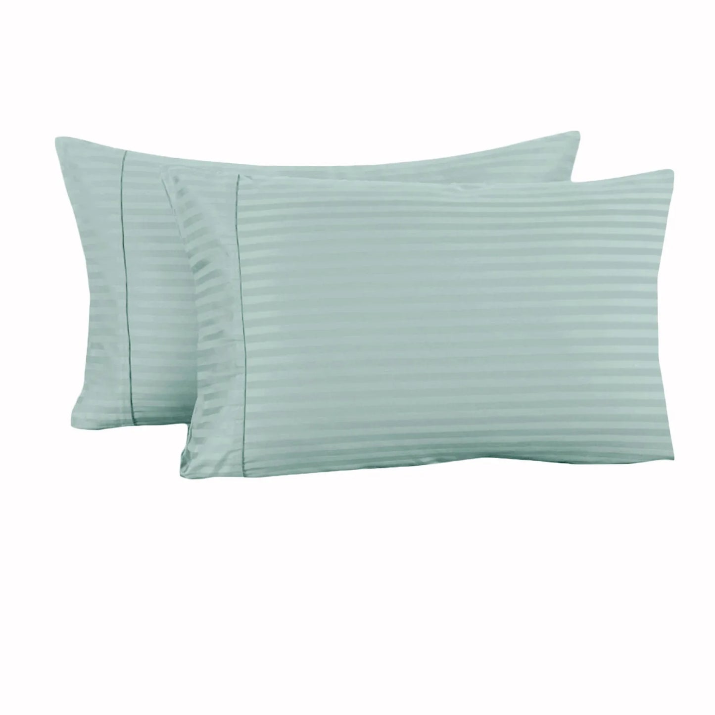 Accessorize 325TC Pair of Cuffed Standard Pillowcases Blue - Mekamart Australia