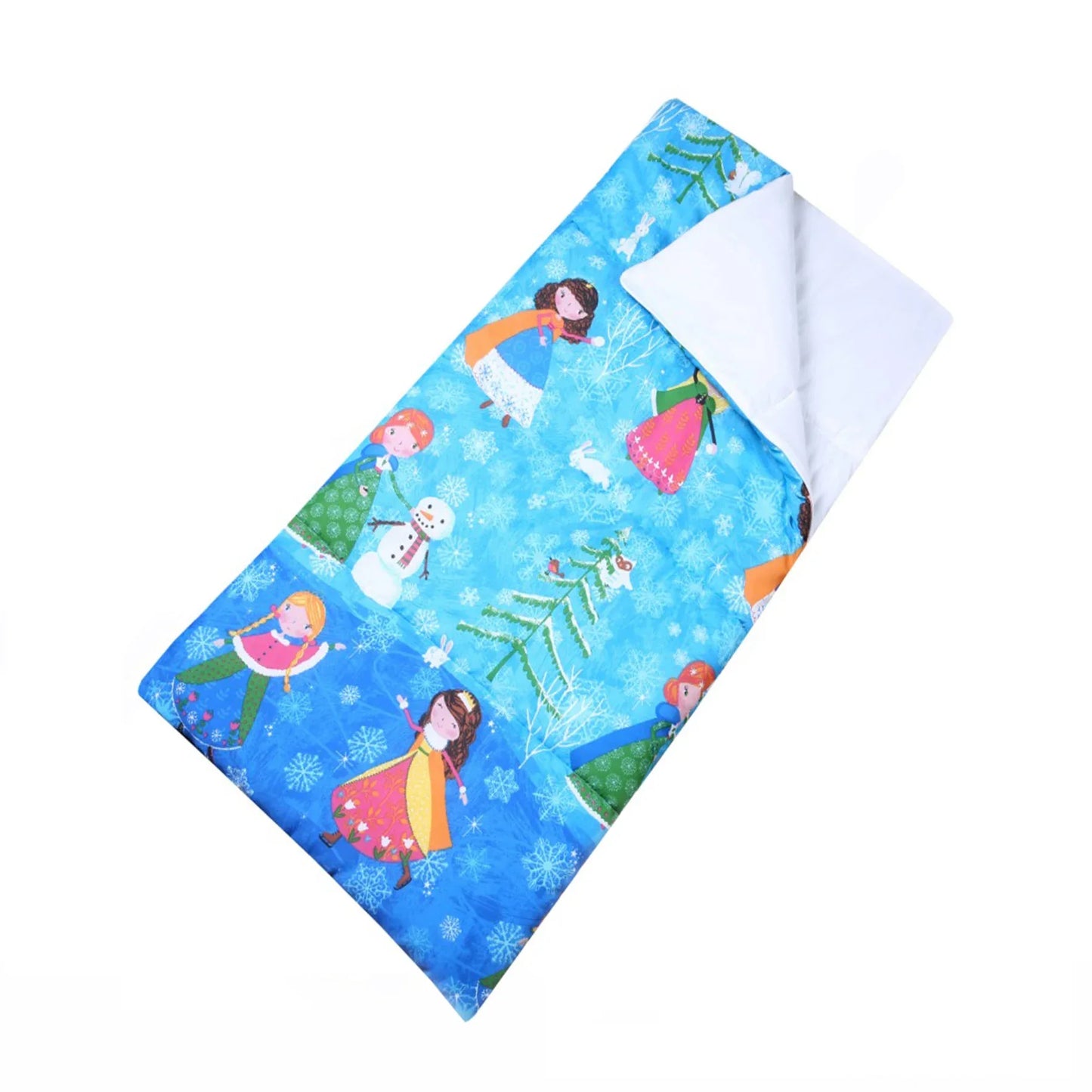 Happy Kids Glow in The Dark Sleeping Bag Snow Princess - Mekamart Australia
