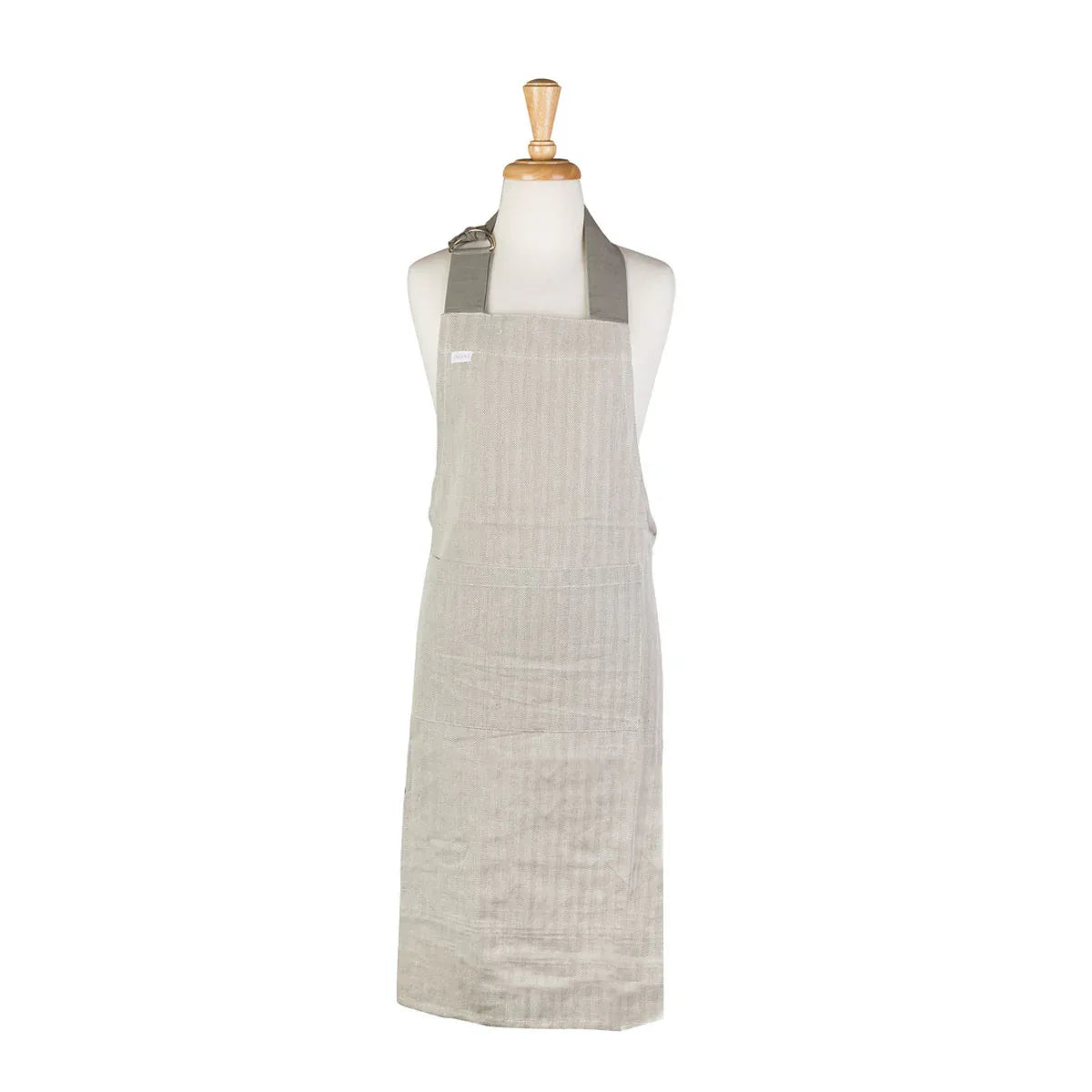 Rans Herringbone Charcoal Cotton Apron - Mekamart Australia