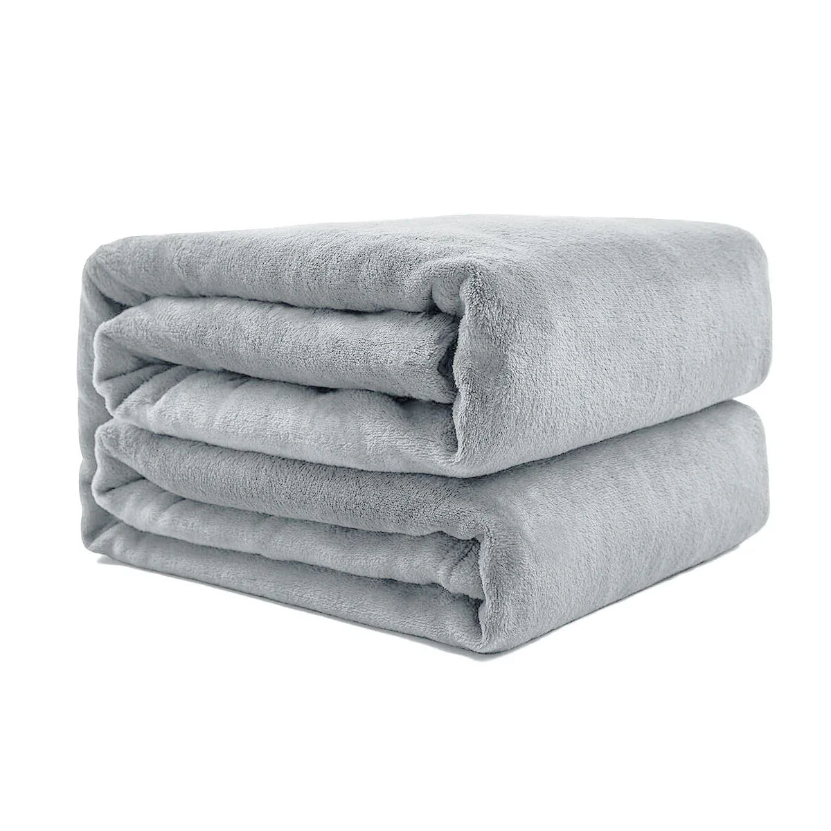 Super Soft Micro Flannel Plush Blanket Queen 220 x 240cm Cream - Mekamart Australia