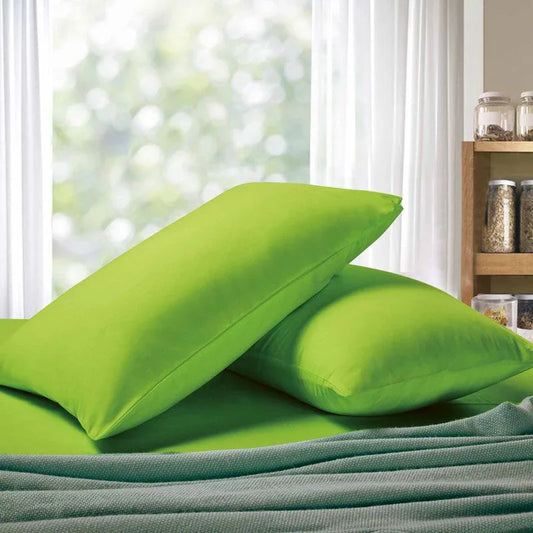 1000TC Premium Ultra Soft King size Pillowcases 2-Pack - Green - Mekamart Australia