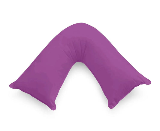 1000TC Premium Ultra Soft V SHAPE Pillowcase - Purple - Mekamart Australia
