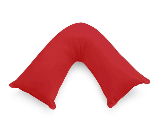 1000TC Premium Ultra Soft V SHAPE Pillowcase - Red - Mekamart Australia