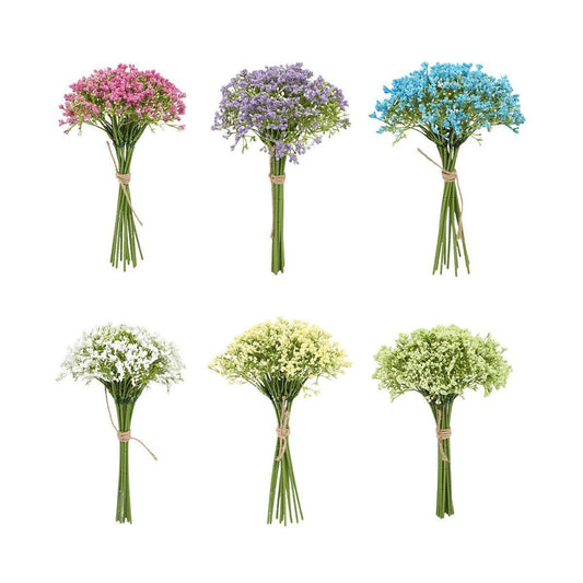 16pcs Artificial Foam Full Star Flowers Wedding Bouquet Home Decor Simulation - Blue - Mekamart Australia