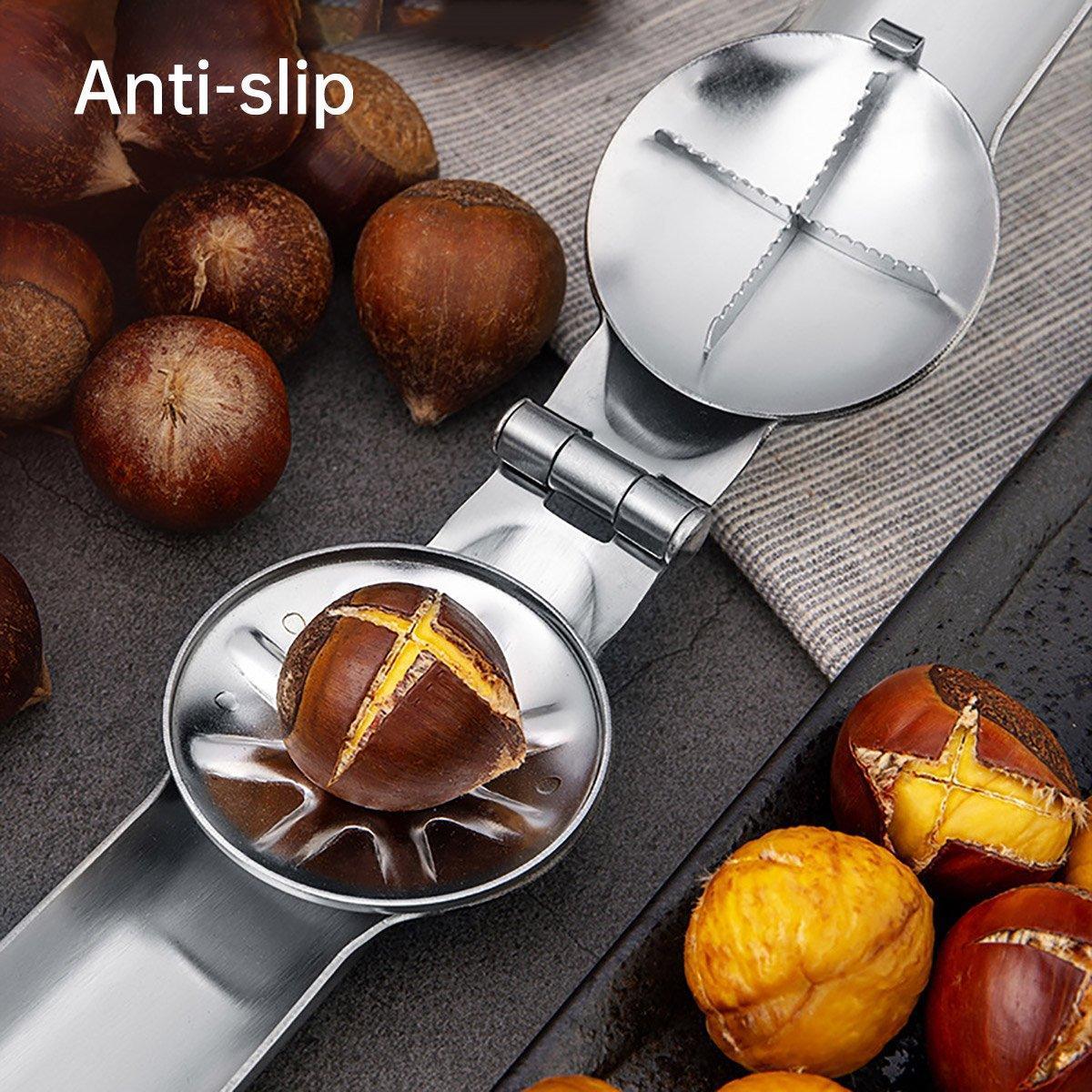 Chestnut Opener 304 Stainless Steel Cross Chestnut Shell Stripper Nut Cracker - Mekamart Australia