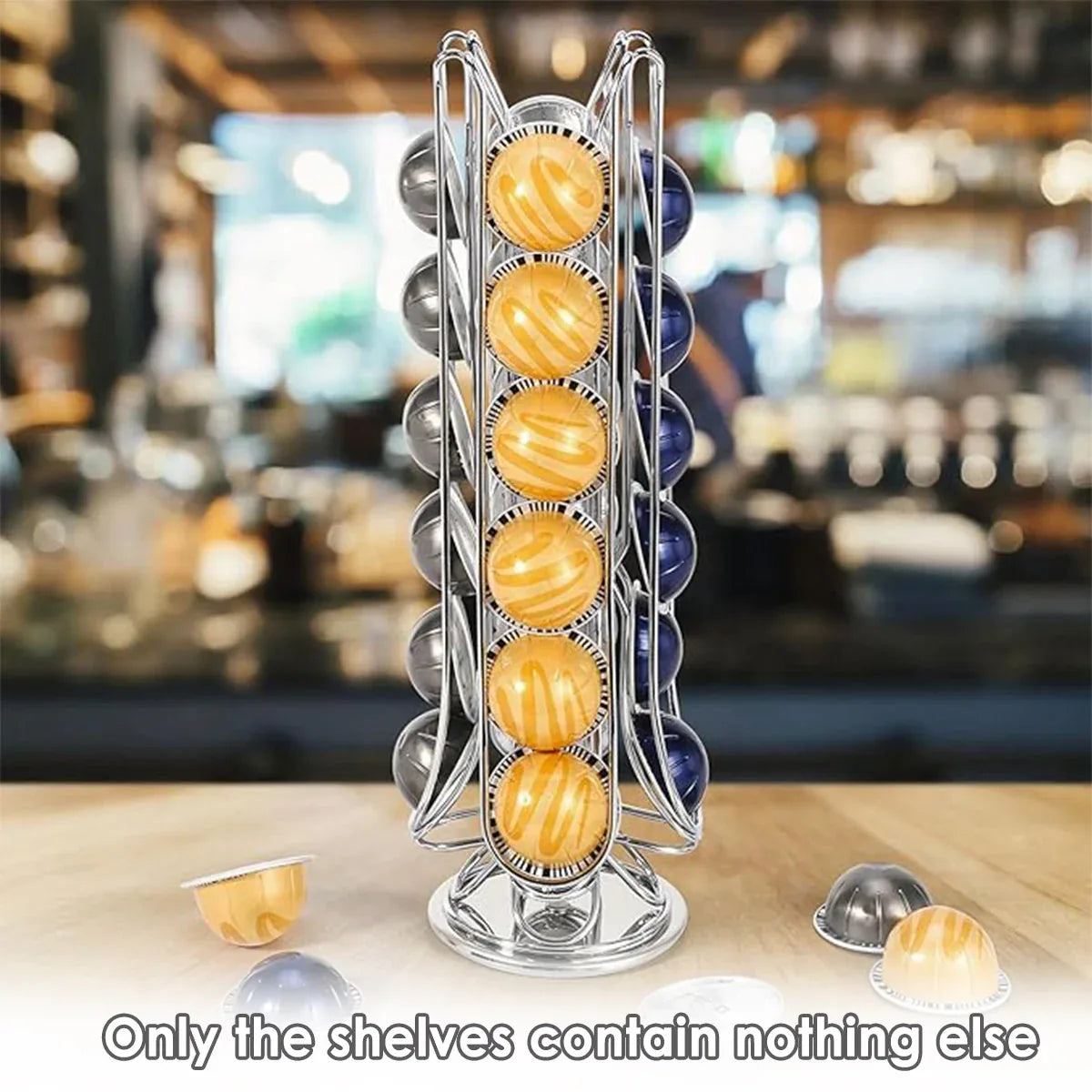 24 Coffee Capsule Holder Rack Storage Stand Pod Display Organizer Shelf Kitchen - Mekamart Australia