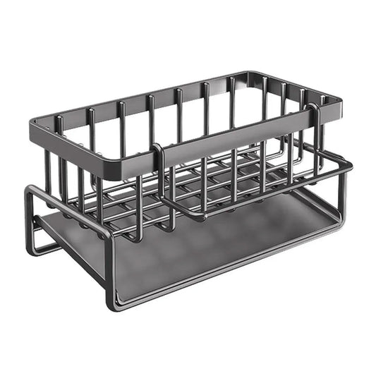Kitchen Sink Caddy Storage Organizer Steel Sponge Soap Brush Holder Faucet Rack - Mekamart Australia