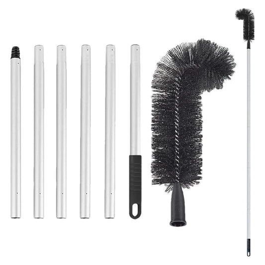 Gutter Cleaning Brush Roofing Tool with Pole 208cm for Long Splicing Gutter - Mekamart Australia