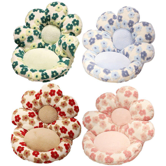 Cute Soft Seat Cushion Flower Shaped Lazy Sofa Pad for Office Chairs and Home Use - Red - Mekamart Australia
