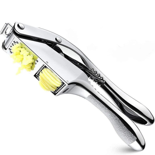 Multifunctional Garlic Press Aluminum Alloy Two-in-One Garlic Cutter Masher Tool - Mekamart Australia