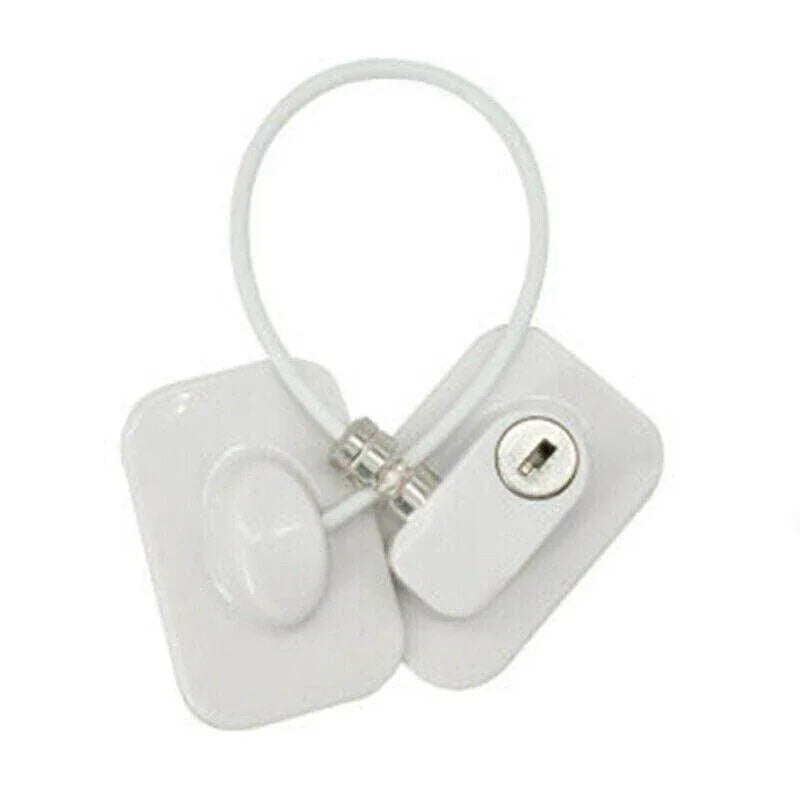 Refrigerator Lock with Keys for Fridge Cabinet Window Door and Drawer Latch Use - Black - Mekamart Australia