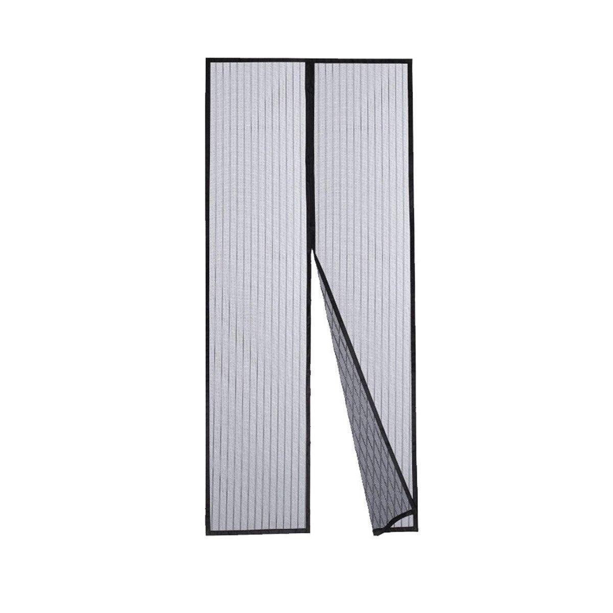 Striped Screen Door Curtain Mesh with Auto Close for Insect Protection and Ventilation - 80*210cm - Mekamart Australia